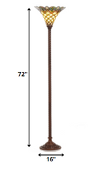 Tiffany-style Arielle Torchiere