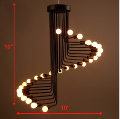 Jack 26-light Black 28-inch Edison Chandelier with Light Bulbs