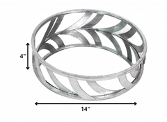 14 x 14 x 4 Silver Streamline Mirror  Tray