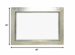34 x 46 x 2.25 Silver Rectangular  Cosmetic Mirror