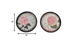 9 x 9 Multi-Color Rustic Flower Plate - Painting Set