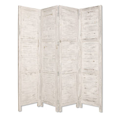 1" x 76" x 84" White Wood Screen