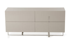 Minimalist Light Gray 3 Drawer Dresser