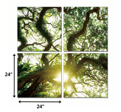 24' Canvas 4 Panels Color Photo