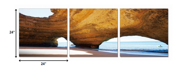 24' Multicolor Canvas 3 Horizontal Panels Photo