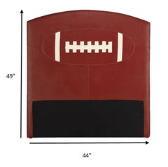 Twin Headboard Only, Football - Pu, Wood, Plywood, Fr Foa Football