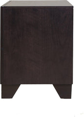 22' X 16' X 22' Espresso Rubber Wood Nightstand
