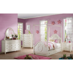 76' X 40' X 11' Twin Ivory Pine Wood Trundle