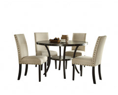 48' Oak Round Dining Table