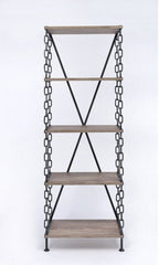 26' X 15' X 75' Rustic Oak And Antique Black Short Side Pier