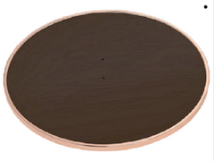 Rose Gold and Smokey Glass Top End Table