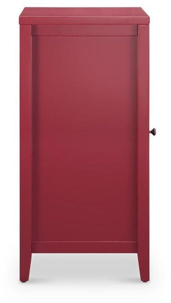 18' X 16' X 33' Burgundy Accent And Wine Cabinet