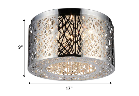 Rubens 5-light Chrome Chandelier