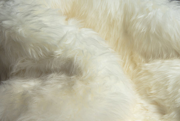 6' x 8' Natural New Zealand Sheepskin Area Rug