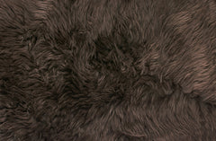 24" x 36" Chocolate Single Sheepskin Area Rug