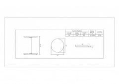 Floor Table - Chestnut