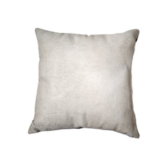18" x 18" x 5" Off White Cowhide  Pillow
