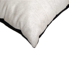 18" x 18" x 5" Off White Cowhide  Pillow