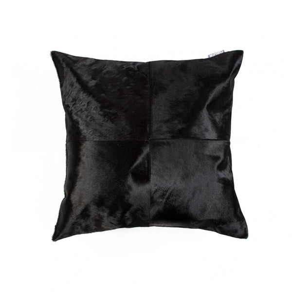 18" x 18" x 5" Black Quattro  Pillow