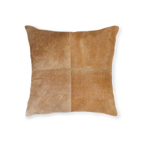 18" x 18" x 5" Tan Quattro  Pillow