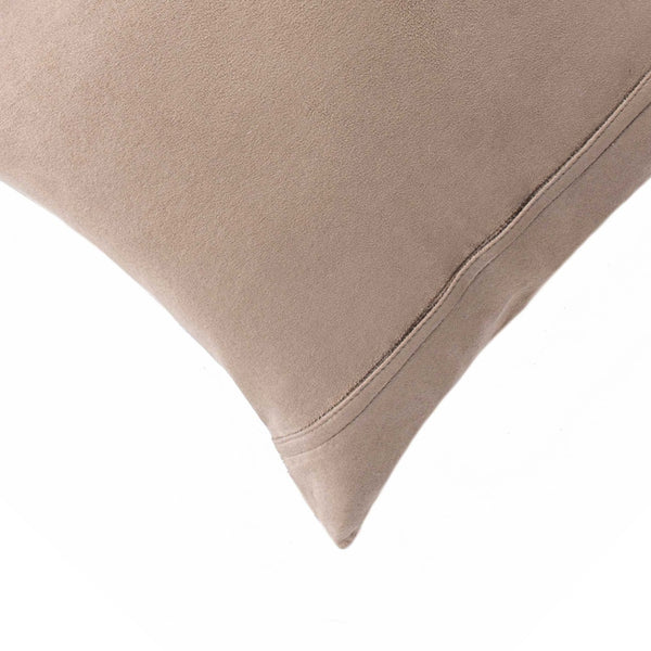 18" x 18" x 5" Salt And Pepper Chocolate And White Cowhide  Pillow