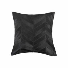 18" x 18" x 5" Black And Natural  Pillow