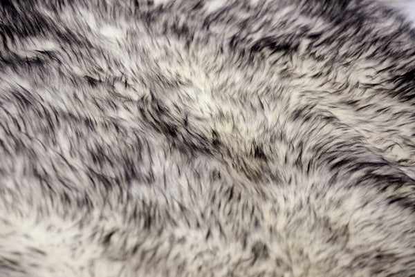 72" x 72" x 2" Gradient Gray Octo Sheepskin - Area Rug
