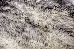 72" x 72" x 2" Gradient Gray Octo Sheepskin - Area Rug