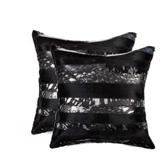 18" x 18" x 5" Gold And Black  Pillow 2 Pack