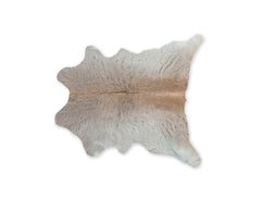 2" x 3" Natural Light Gray Calfskin - Area Rug