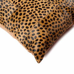 18" x 18" x 5" Cheetah Patchwork Cowhide  Pillow