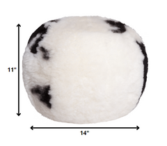 14" x 14" x 11" Spotted Short-Hair Sheepskin - Floor Cushion