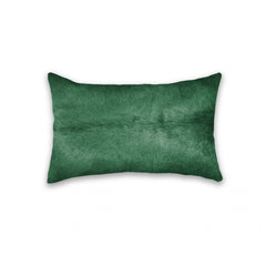 12" x 20" x 5" Verde Cowhide  Pillow