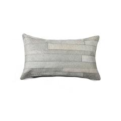 12" x 20" x 5" Gray  Pillow