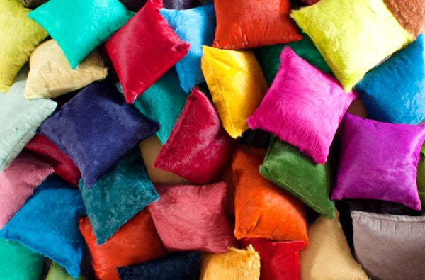 12" x 20" x 5" Firecracker Cowhide  Pillow 2 Pack