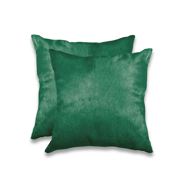 18" x 18" x 5" Verde Cowhide  Pillow 2 Pack