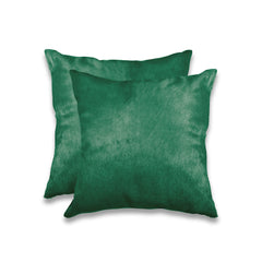 18" x 18" x 5" Verde Cowhide  Pillow 2 Pack