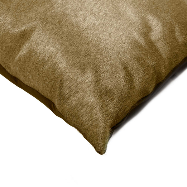 18" x 18" x 5" Taupe Cowhide  Pillow 2 Pack