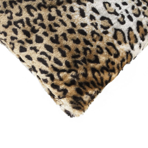12" x 20" x 5" Leopard Faux  Pillow 2 Pack