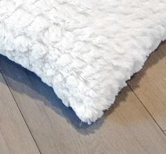 18" x 18" x 5" Ivory Mink Faux  Pillow 2 Pack