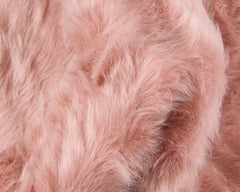 24" x 36" x 1.5" Dusty Rose Plush Faux Sheepskin Area Rug