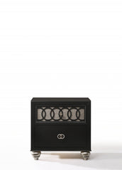 26' X 16' X 26' Copper Shimmery And Black Rubber Wood Nightstand