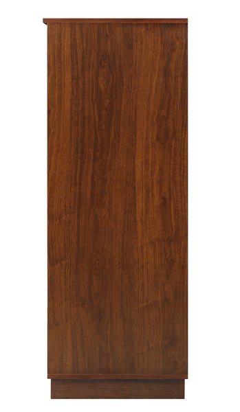 24' X 20' X 52' Walnut Mdf Wine Cabinet