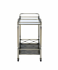 32' X 16' X 30' Antique Brass Metal Serving Cart