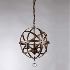 Riza 3-light Antique Bronze 12-inch Crystal Chandelier