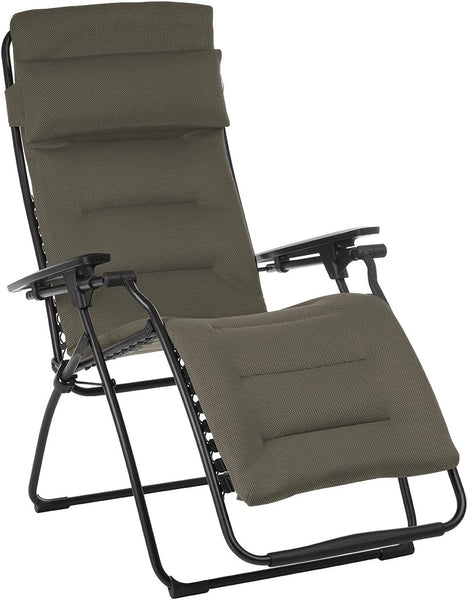 Zero Gravity Recliner - Black Frame - Taupe Fabric