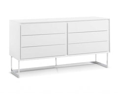 60 X 20 X 32 White Stainless Steel Buffet