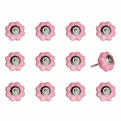 1.5" x 1.5" x 1.5" Pink Silver asnd Red Knobs 12 Pack