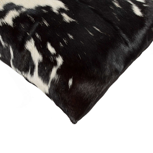 Black and White Torino Kobe Cowhide  Pillow