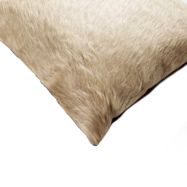 18" x 18" x 5" Natural Torino Cowhide  Pillow